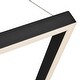 preview thumbnail 8 of 10, VONN Lighting Atria 51" LED Side Canopy Adjustable Chandelier Black - 51.25"L x 51.25"W x 158.75"H