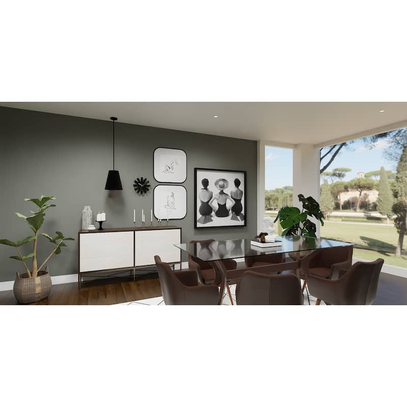 Peregrine 1-Light Brushed Black Pendant Light