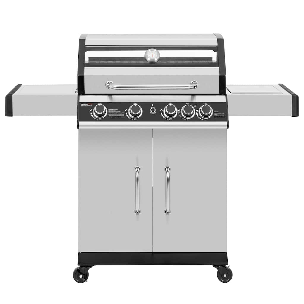 Royal Gourmet 4-Burner Stainless Steel Gas Grill with Side Burner