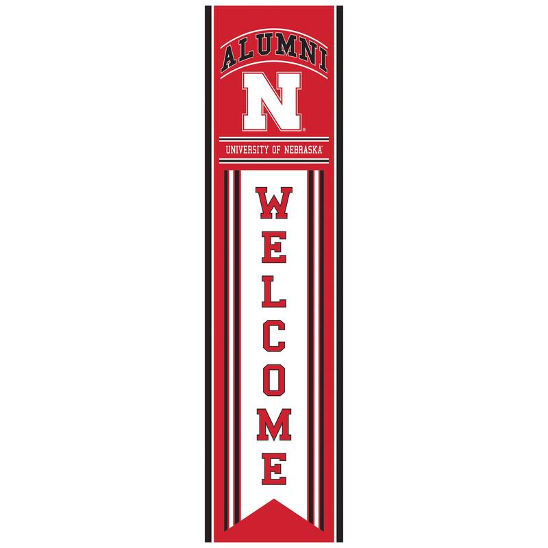 47" Porch Leaner Welcome Wall Sign, University of Nebraska - Multi