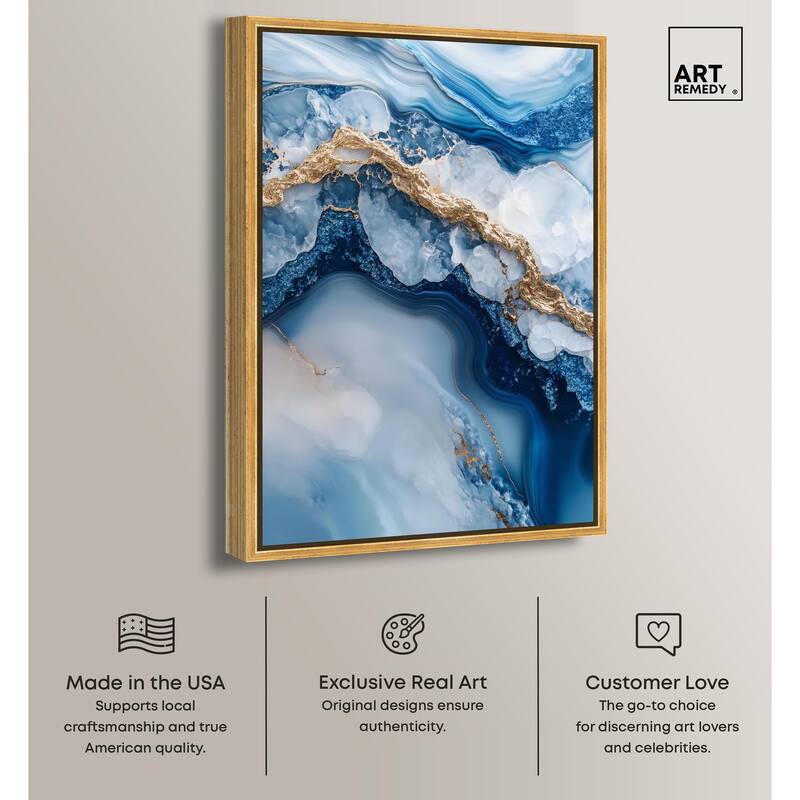Molten Topaz II Canvas by Art Remedy