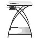 preview thumbnail 7 of 13, Sew Ready Comet Plus Black Metal Frame MDF Top Craft,Sewing, Office Table