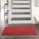 preview thumbnail 40 of 183, Nourison Essentials Solid Contemporary Indoor/ Outdoor Area Rug 2'2" x 7'6" Runner - Brick Red