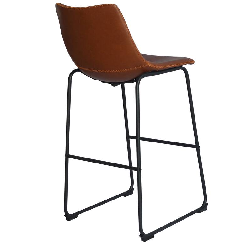 Best Quality Furniture Faux Leather Bar Stool (Set of 2)