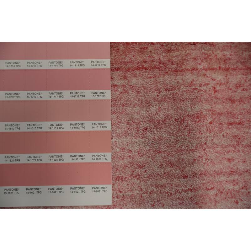 Hand Knotted Oriental 100% Wool Carpet Tribal Animal Pictorial Pink Gabbeh Area Rug - 7' 10'' X 5' 1''