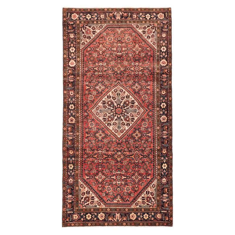 ECARPETGALLERY Hand-knotted Andelz Red Wool Rug - 5'2 x 10'3