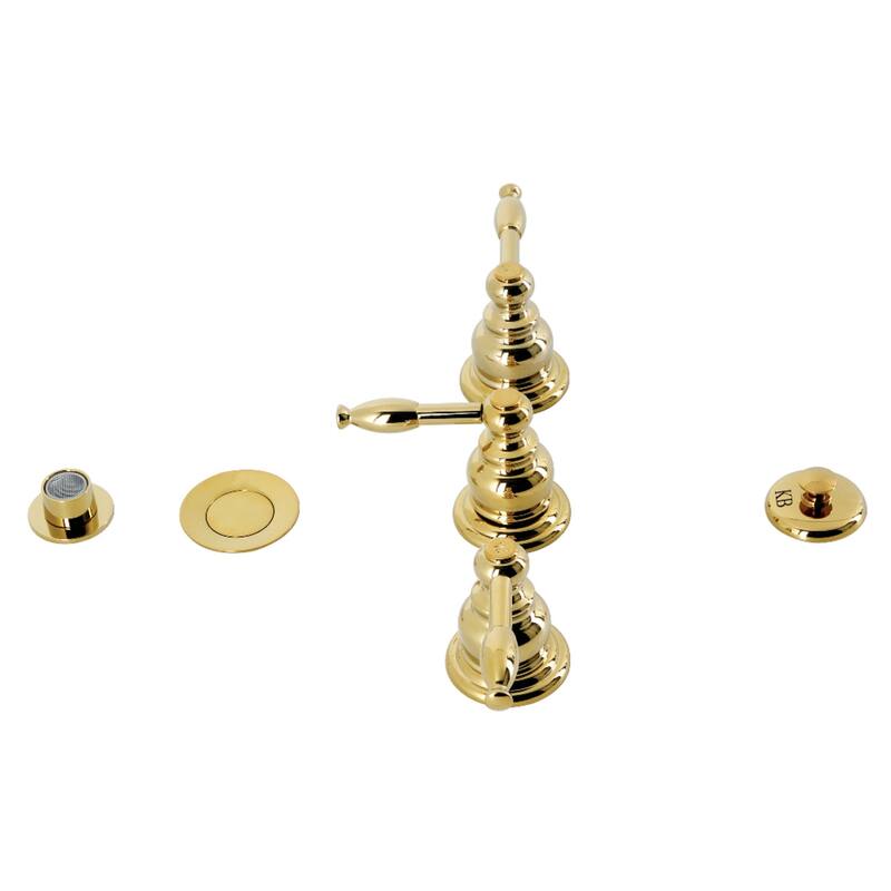 Royale Three-Handle Bidet Faucet - Polished Brass