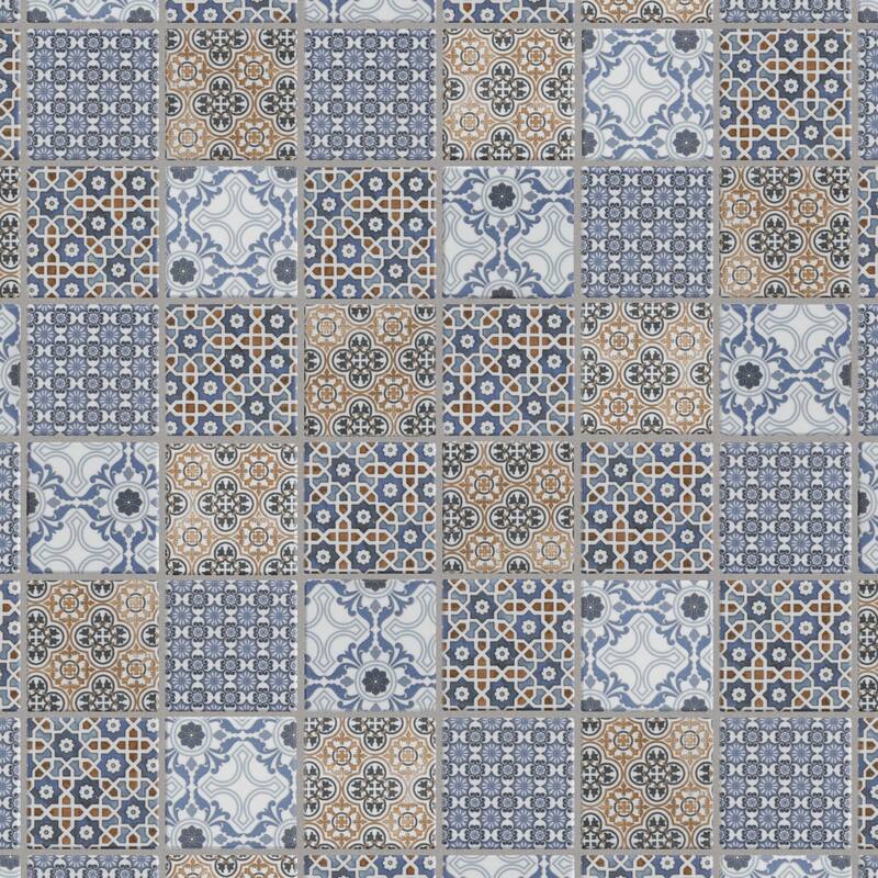 Merola Tile Classico 2" Square Mix 11-3/4" x 11-3/4" Porcelain Floor and Wall Tile