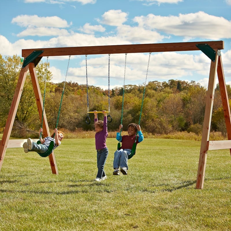 Swing-N-Slide Scout Swing Set DIY Hardware Kit (Lumber not included) - 12'x8'x8' or 16'x8'x8' with cantilever design