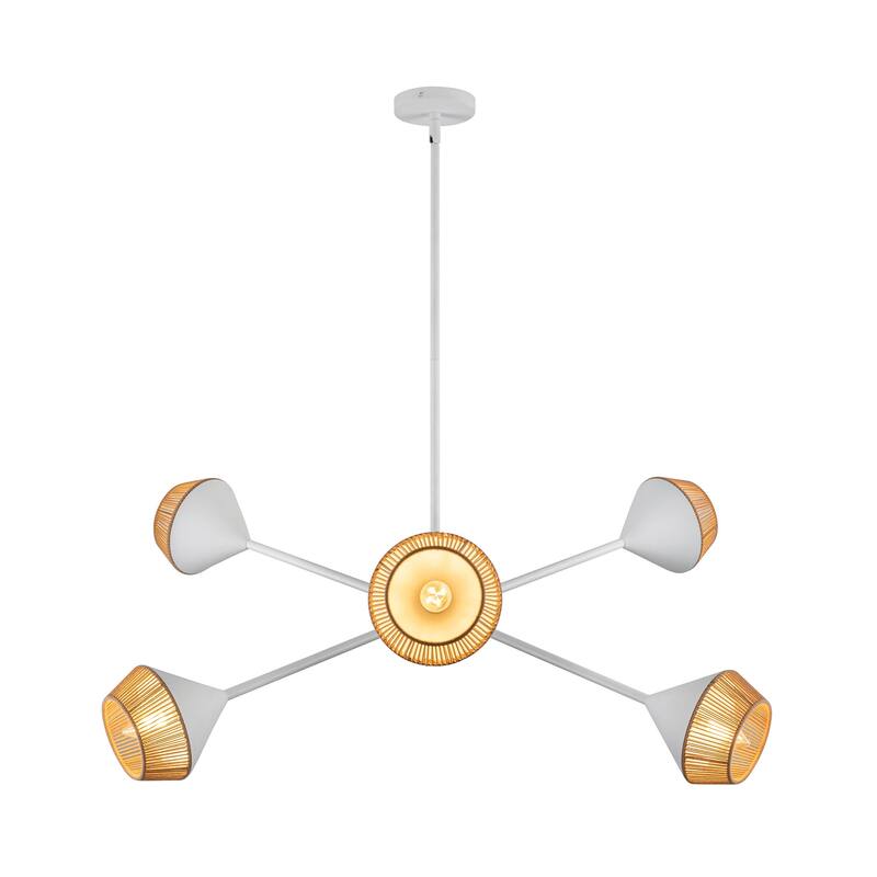 Alora Lighting CH633638 Daphne 6 Light 38" Wide Chandelier