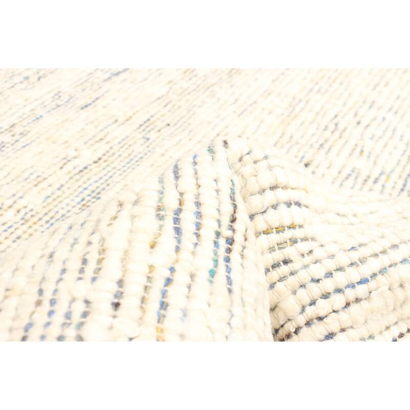 ECARPETGALLERY Braid weave Sienna Cream Wool Rug - 4'11 x 7'11