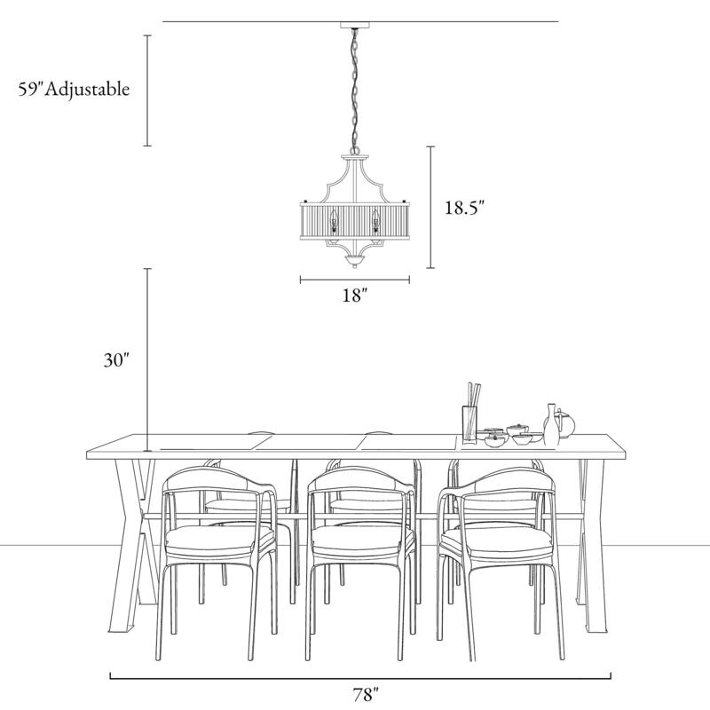 Modern Gold 3-Light Crystal Drum Chandelier for Dining Room Bedroom - D 18" x H 18.5"