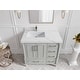 preview thumbnail 95 of 128, Willow Collections 36 in x 22 Aberdeen Freestanding Left Offset Sink Bathroom Vanity with Quartz or Marble Countertop