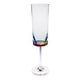 preview thumbnail 8 of 7, LeadingWare Oval Halo Acrylic Champagne Flutes Set of 4, (4oz) - 1.96" W x 1.96" L x 8.46" H Rainbow-HandWash Only