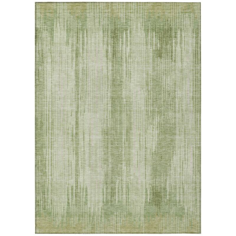 HomeRoots Striped Transitional Rectangle Outdoor Rug