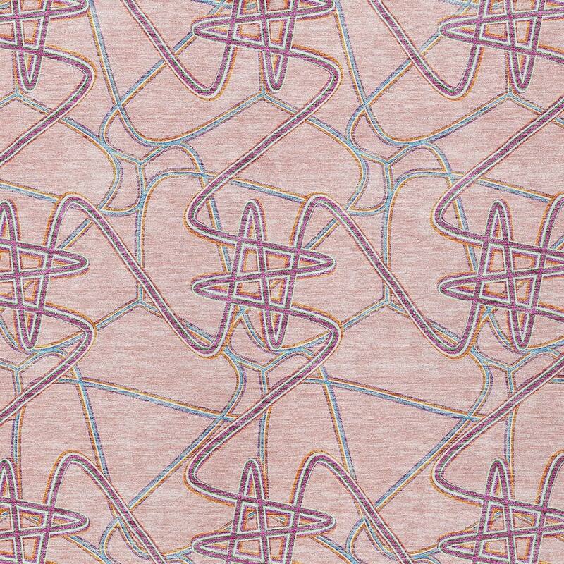 HomeRoots Geometric Contemporary Rectangle Outdoor Rug