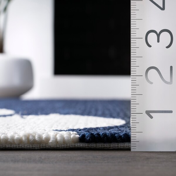 nuLOOM Navy Handmade Modern Fish Indoor/ Outdoor Area Rug