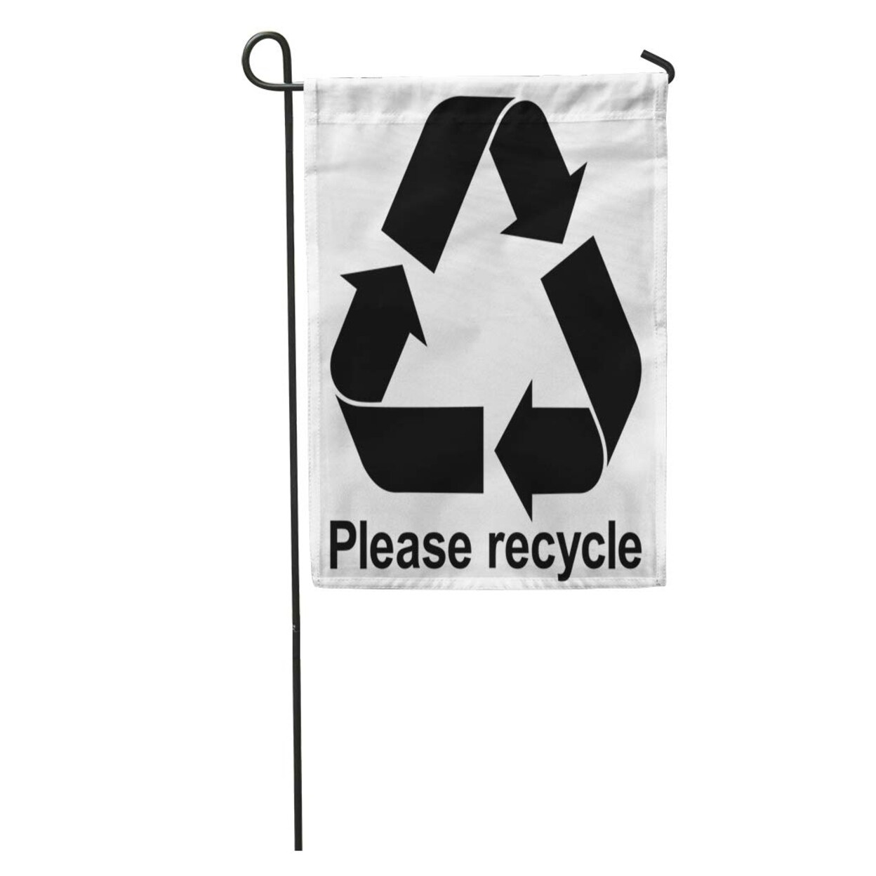 Shop Green Arrow Black Recycle Symbol Text Please Bio Care Circle Garden Flag Decorative Flag House Banner 28x40 Inch Overstock 31321372