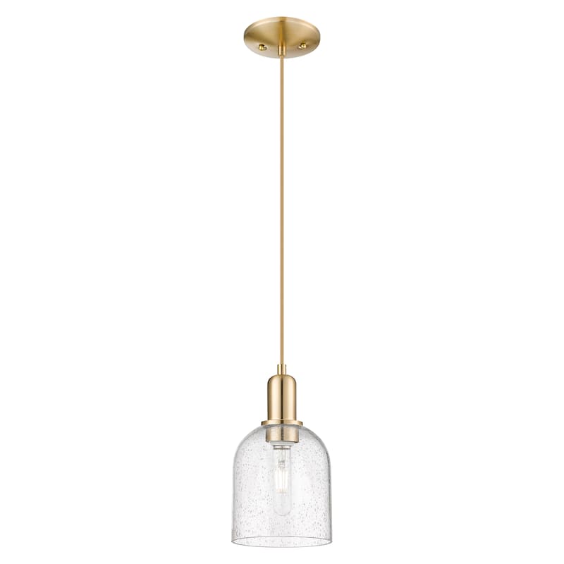 Innovations Lighting Endless Possibilities Arcadia - Bella - 1 Light 6" Cord Hung Mini Pendant - Champagne Bronze/Seedy