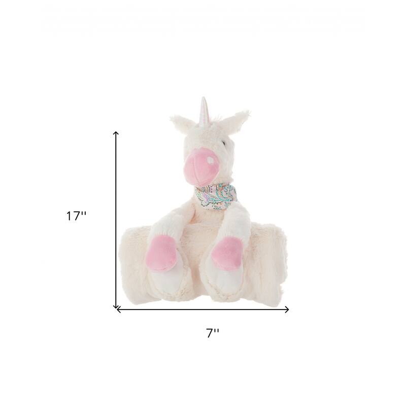 HomeRoots Ivory 7" X 17" Novelty Polyester Throw Pillow