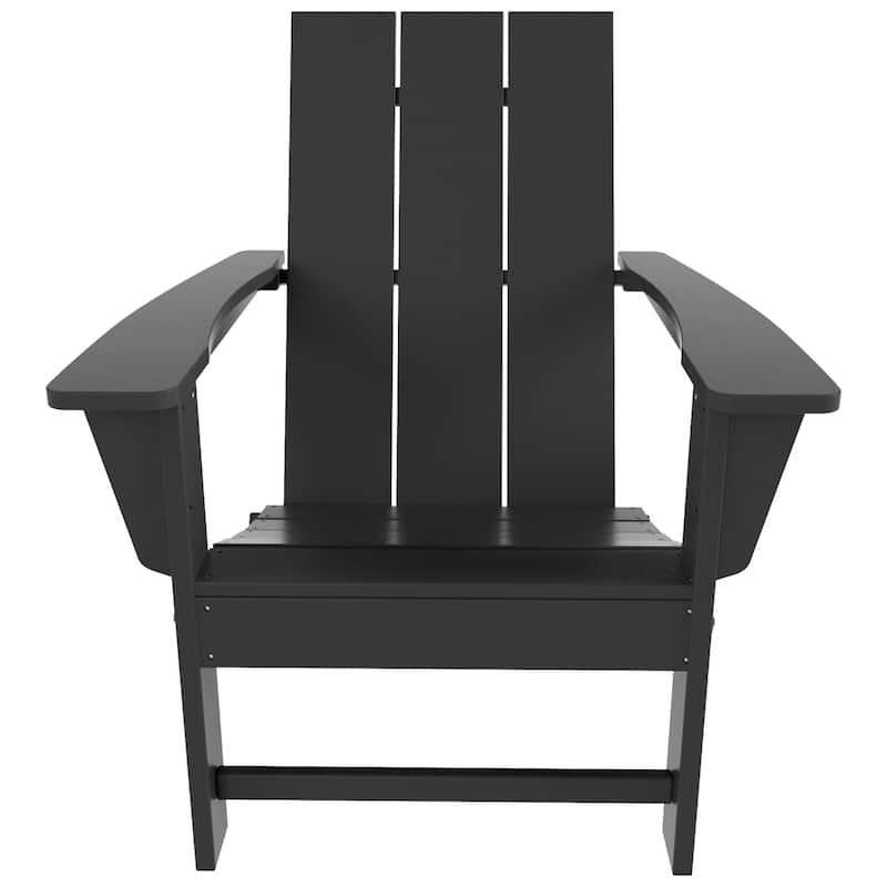 Shoreside Modern Poly Folding Eco-Friendly All Weather Adirondack Chair (Set of 8)