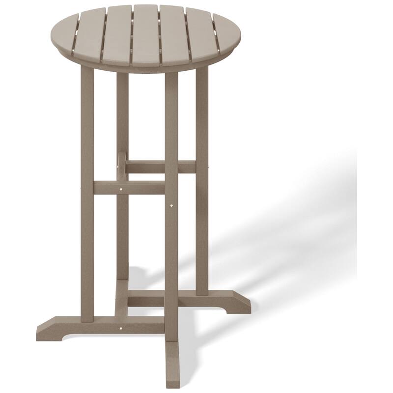 Laguna Hdpe All Weather Outdoor Patio 24" Round Counter Bistro Table