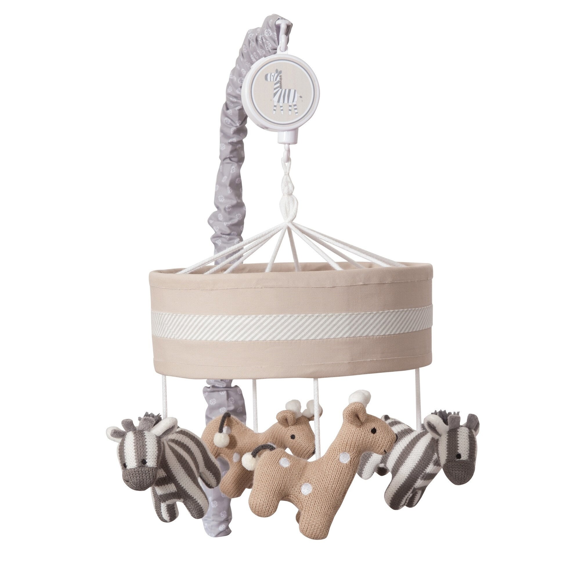 Shop Lambs Ivy Elias Tan White Gray Knit Safari Zebra Giraffe