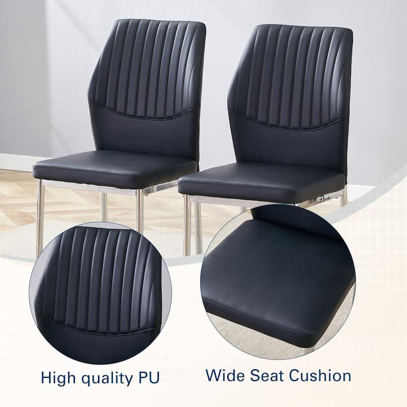 Luxurious Ergonomic Dining Chair Set - Stylish and Comfortable