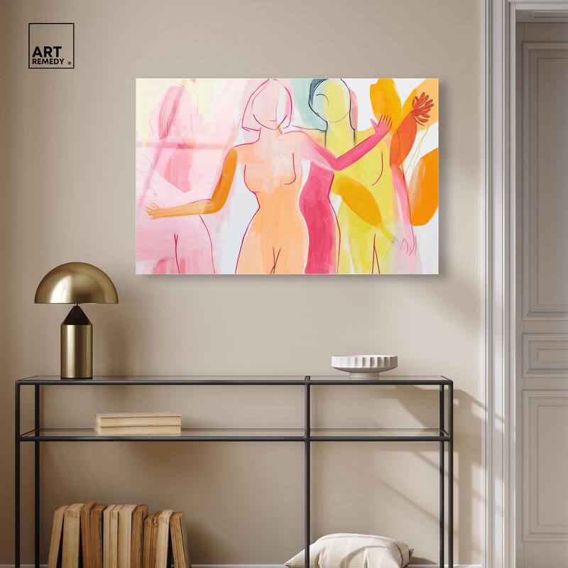 Three Graces Acrylic by Art Remedy, Ready to Hang