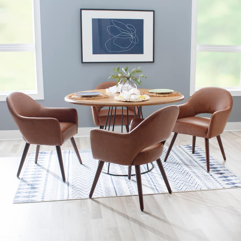 Saloma Round Dining Table - Black