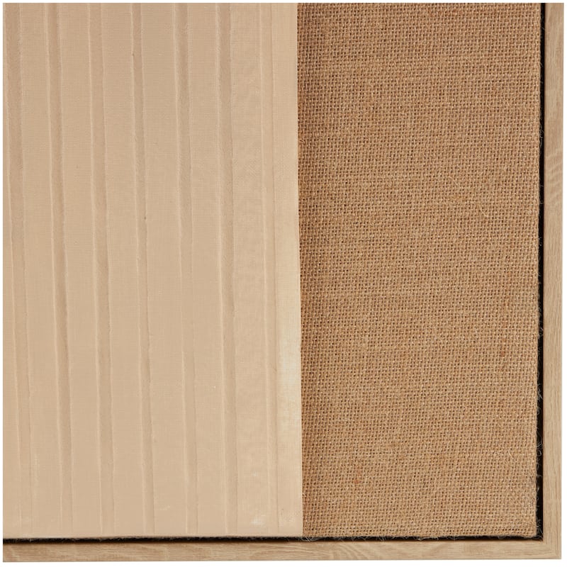 Brown Polyester Geometric Framed Wall Art with Tan Layered Arch