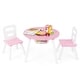preview thumbnail 3 of 48, Costway Kids Wooden Round Table & 2 Chair Set w/ Center Mesh Storage - See Details Pink
