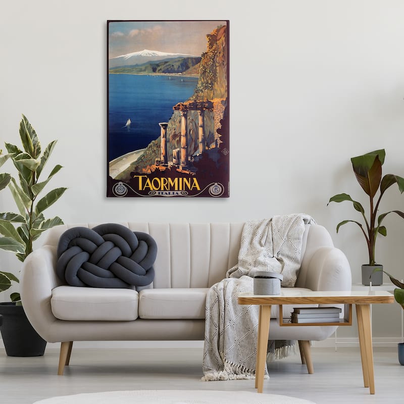 Stupell Tormina Italy Travel Poster Canvas Wall Art Design By Marcus Jules