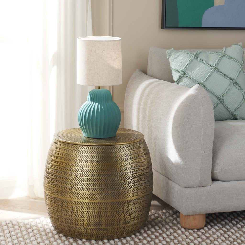SAFAVIEH Home Apoline Side Table With Storage - 20Wx20Dx17H