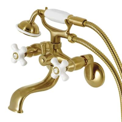 Kingston Brass KS226PXSB Kingston Wall Mounted Tub Filler – Includes
