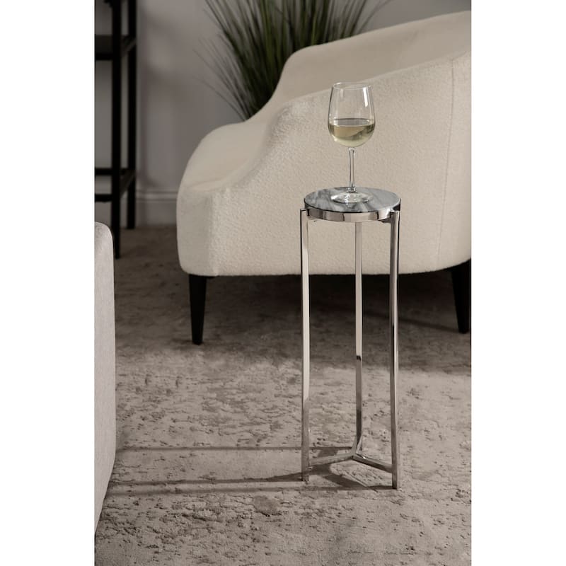 Kate and Laurel Aguilar Glam Drink Table - 8x8x23