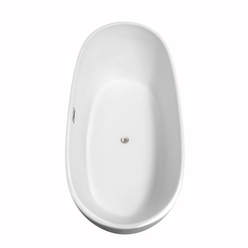 Wyndham Collection Rebecca 70-inch Freestanding Bathtub with Faucet