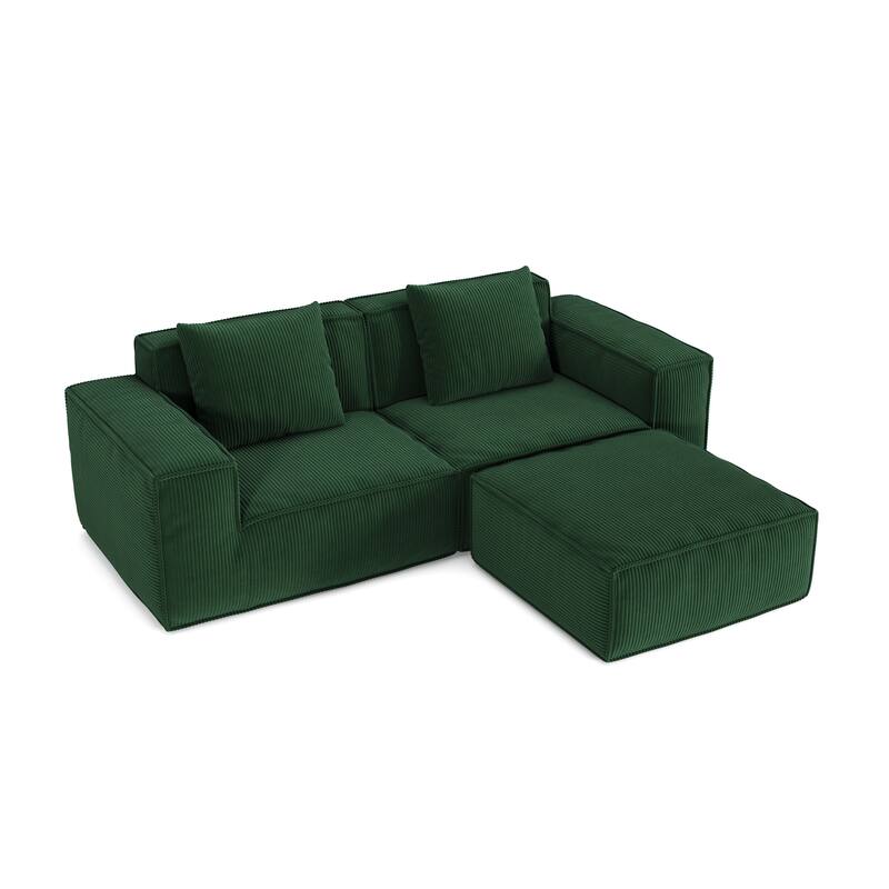 Modular Sofa Can Be Converted Into An Oversized Sofa Bed Free Conversion Sofa Set,Two Person Combination With Footrest