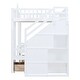 preview thumbnail 7 of 37, Impression & Beautiful Full-Over-Full Bunk Bed with Changeable Table,Elegant Children Bed