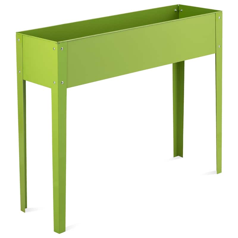 Costway 24'' x12'' Outdoor Elevated Garden Plant Stand Raised Tall - 40''x12''