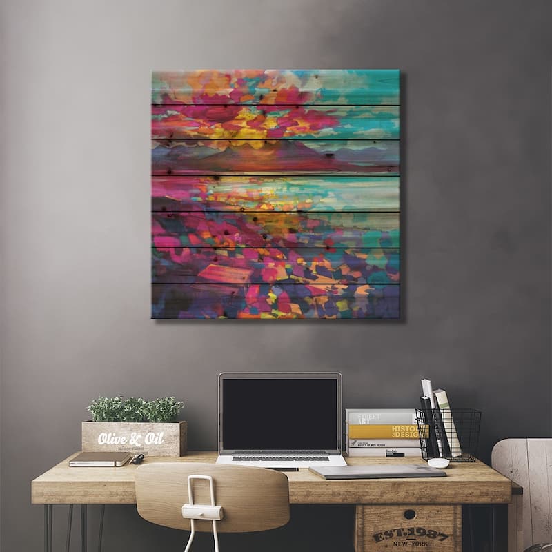 Torridon Print On Wood by Scott Naismith - Multi-Color