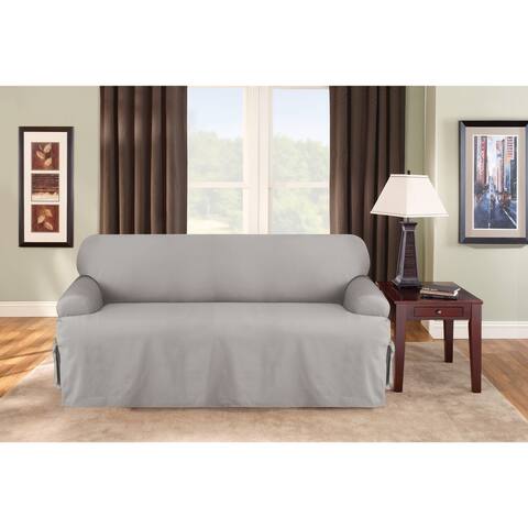 SureFit Duck 1 Piece T Cushion Sofa Slipcover