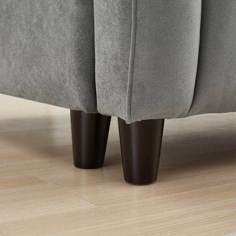 Sofa Bed with 2 Hidden Storage Bags, Multi-Functional Sleeper Sofa Loveseat with Adjustable Backrest