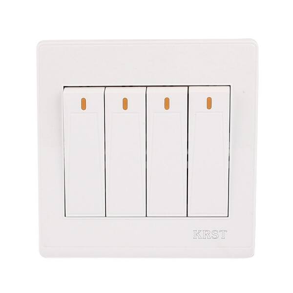 Shop On Off Press Button 4 Gang 1 Way Wall Switch Home Light