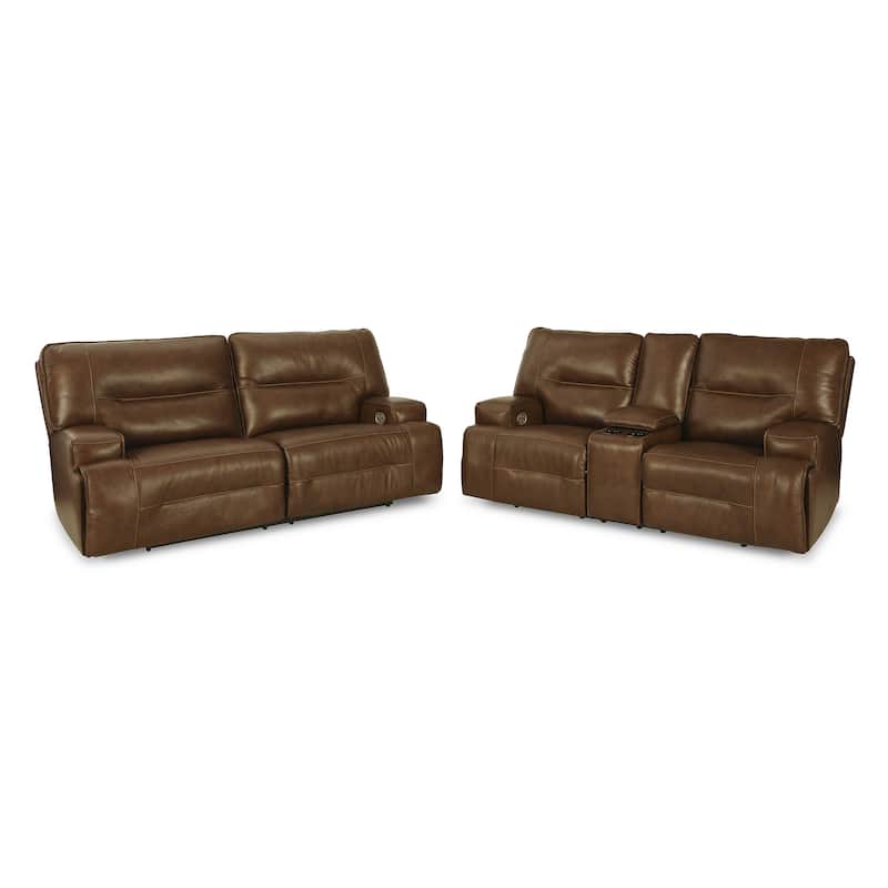 Signature Design by Ashley Francesca Brown 2-Piece Upholstery Package - 84"W x 41"D x 42"H