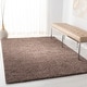 preview thumbnail 11 of 166, SAFAVIEH August Shag Solid 1.2-inch Thick Area Rug 4' Square - Taupe