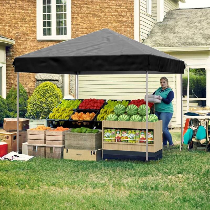 Outdoor 4-Sidewall 10x10 Pop Up Canopy Tent for Picnics, Camping