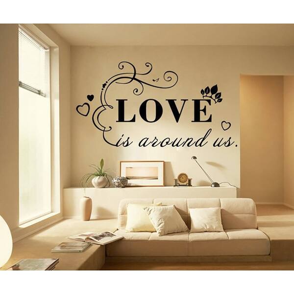 Shop Chezmax Removable Home Decor Pvc Diy Decorative English Wall Sticker Quote Overstock 28845915