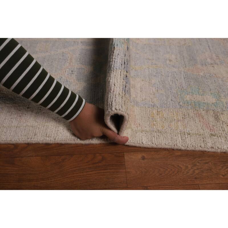 Earth Tone Oushak Turkish Large Rug Handmade Wool Carpet - 10'0"x 13'6"