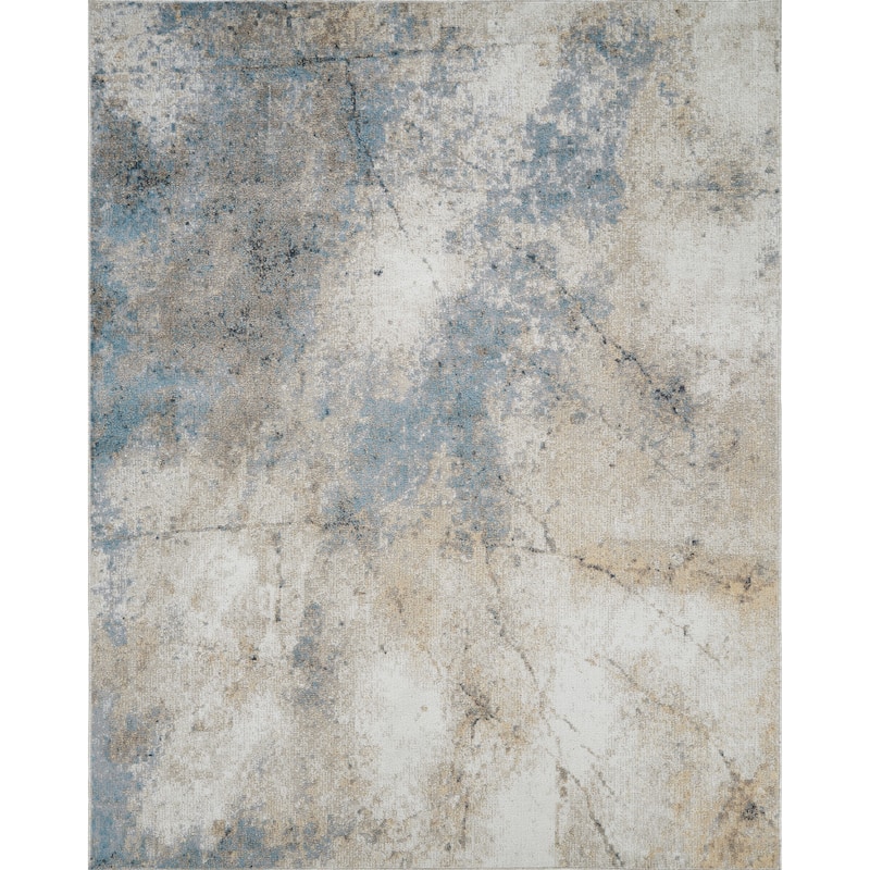 Machine Washable Felix Rug - 7'10" x 10'0" - Blue/Gold